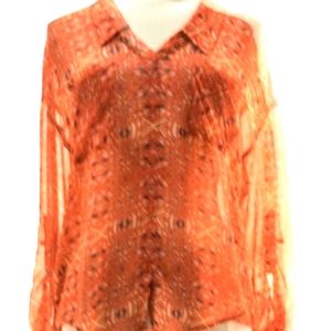 Pretty Free People Sheer Women's Blouse Sz.M